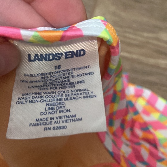 🧡 girl’s Lands’ End swim skirts set of 2 - Picture 9 of 9